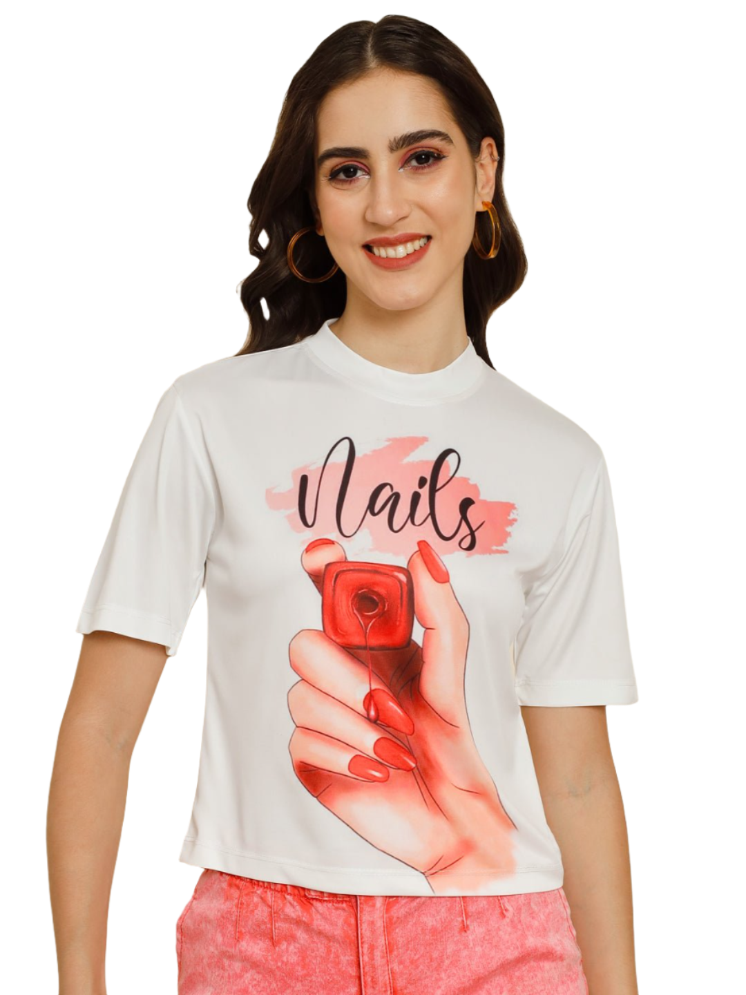 Stacked Flame Casual Printed Women Multicolor Top