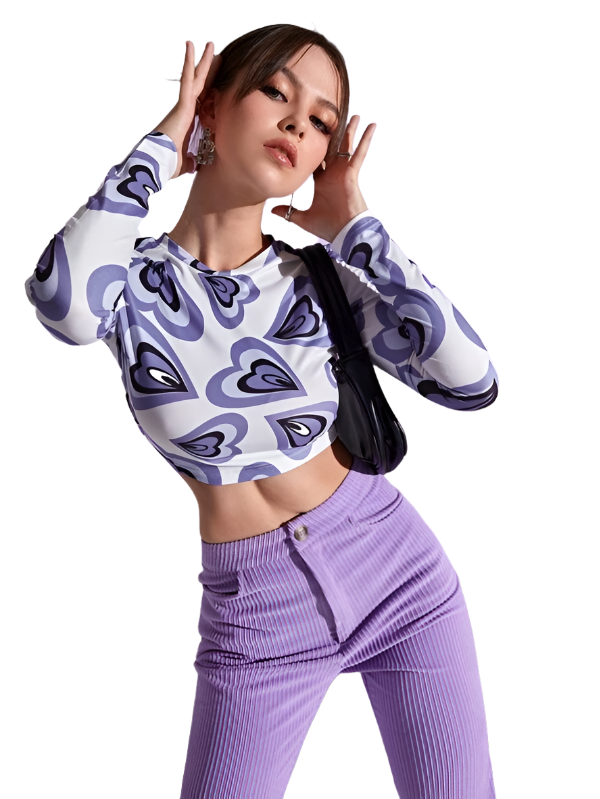 Casual Regular Sleeves Printed Women Multicolor Top