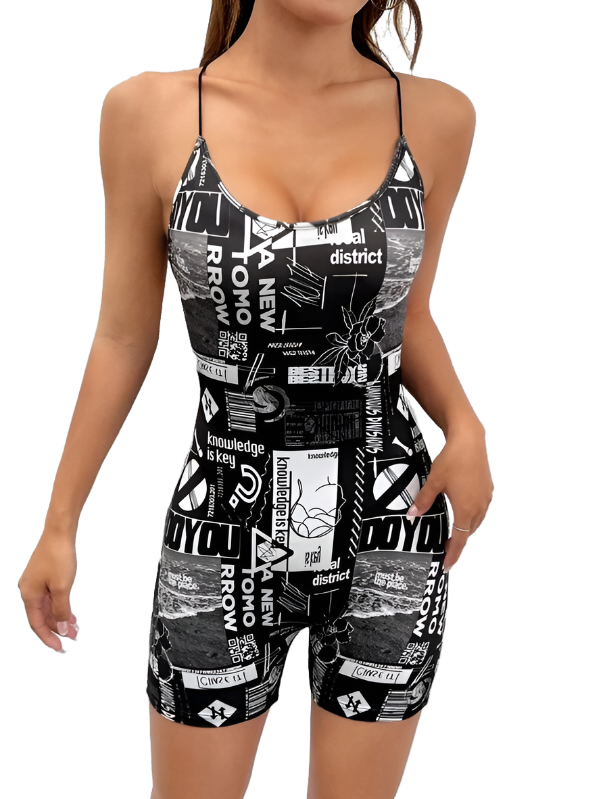 Stacked Flame Women Bodycon Multicolor Dress