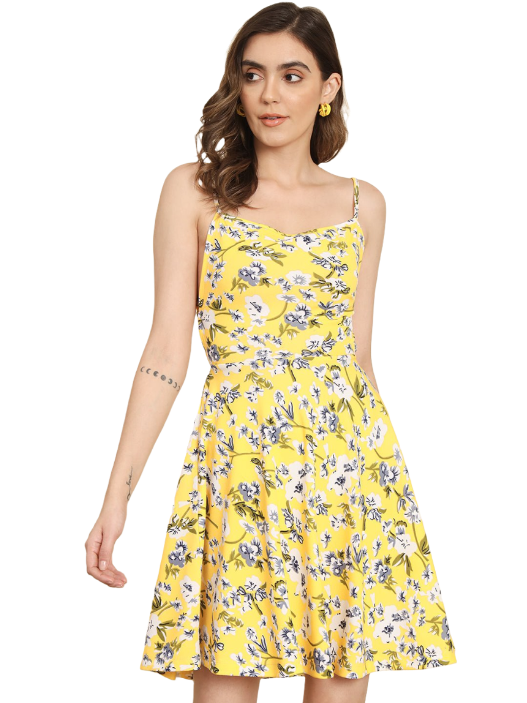 Stacked Flame  Women A-line Multicolor Dress