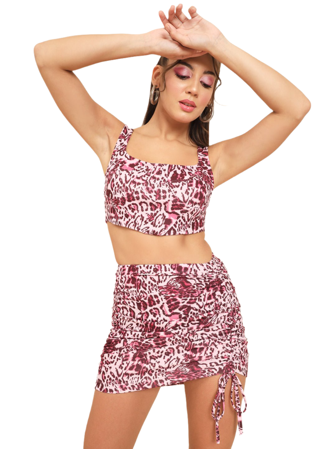 Stacked Flame Women Co-ords Multicolor Dress