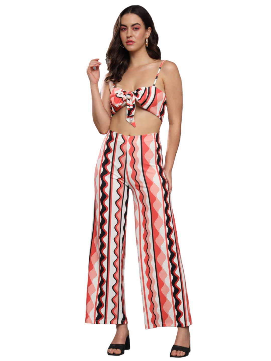 Stacked Flame Women Co-ords Multicolor Dress