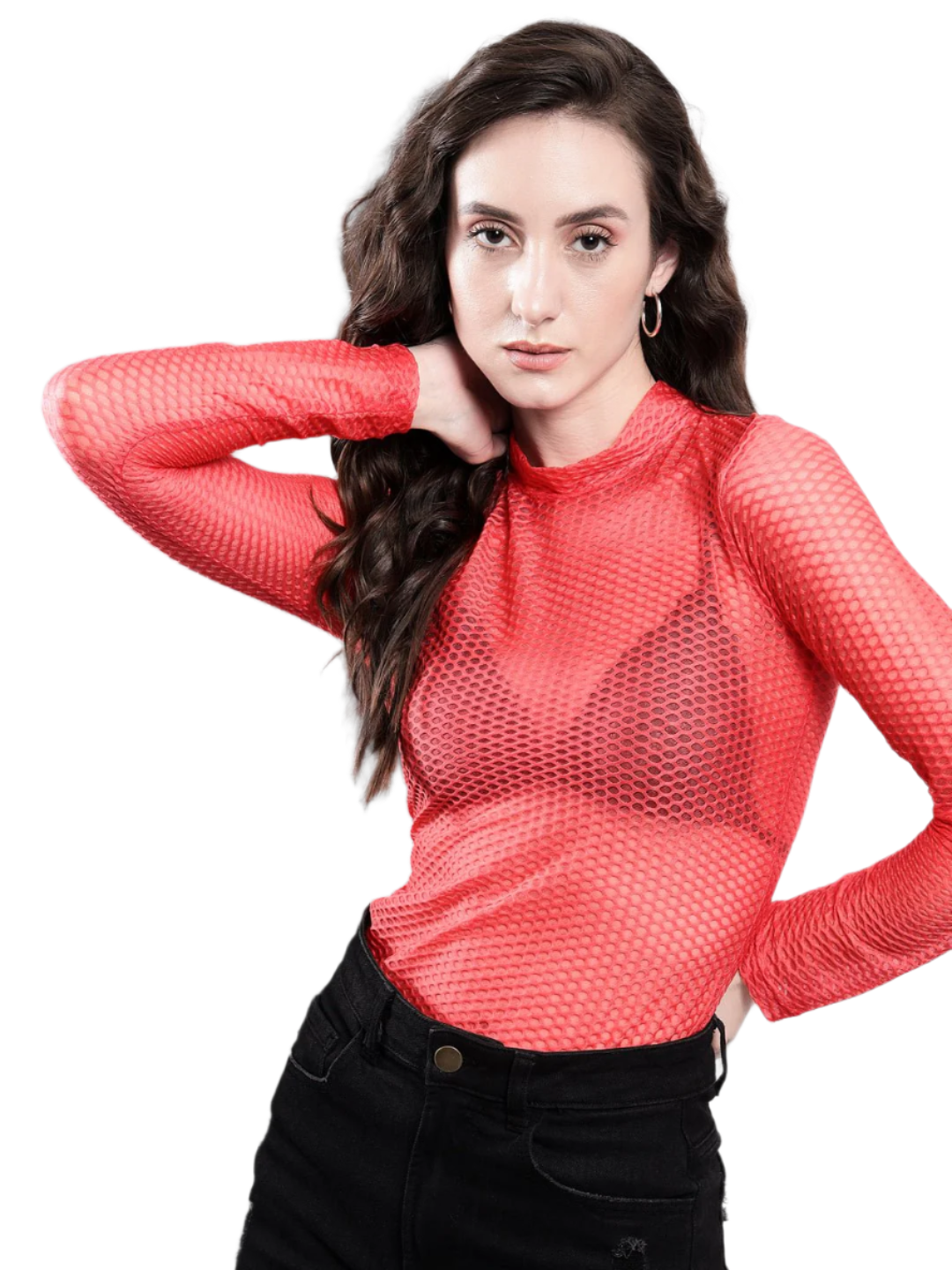 Stacked Flame Casual Regular Sleeves Solid Women Pink Top