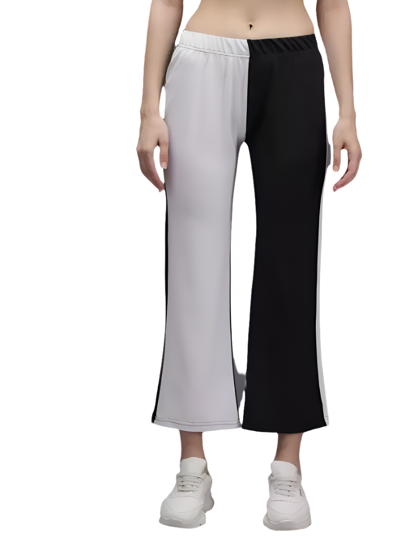 Stacked Flame Regular Fit Women Multicolor Lycra Blend Trousers