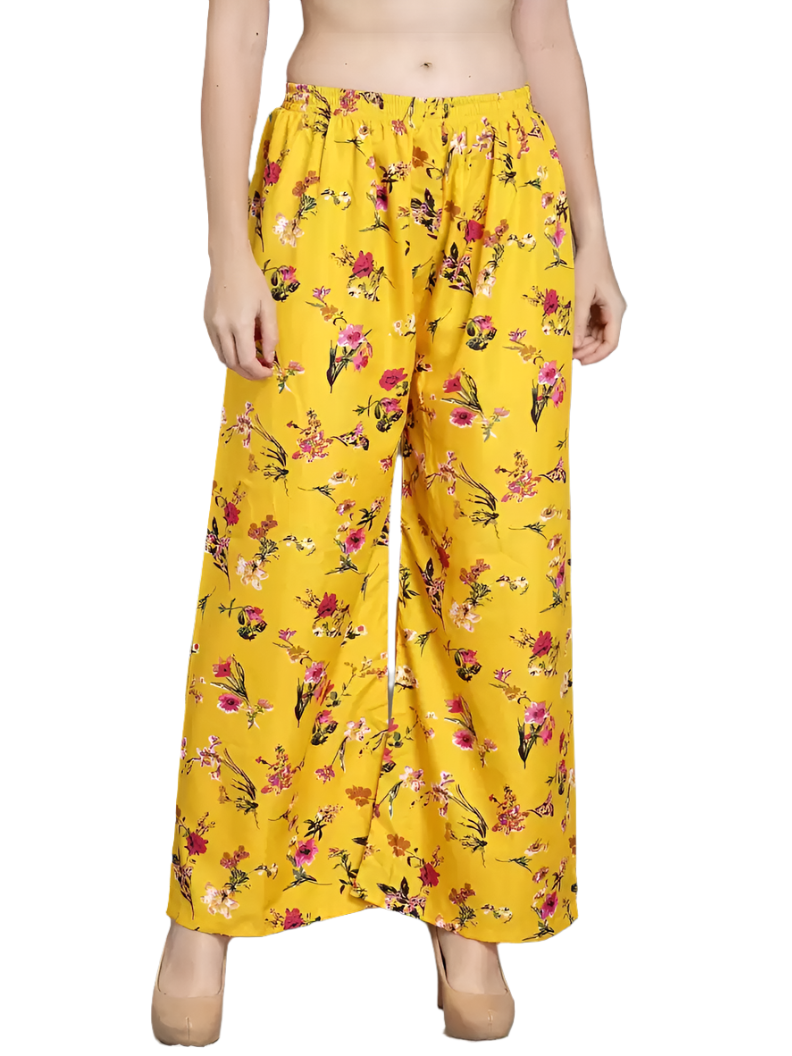 STacked Flame Regular Fit Women Multicolor Crepe Trousers