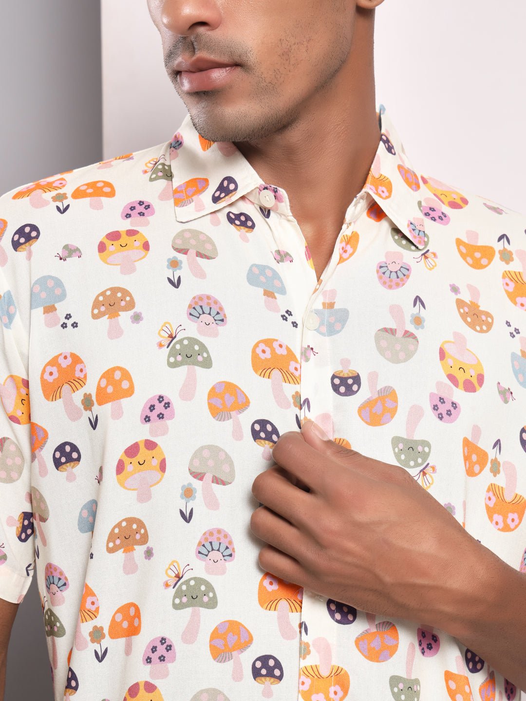 TANDUL Men Regular Fit Printed Double Collar Formal Shirt