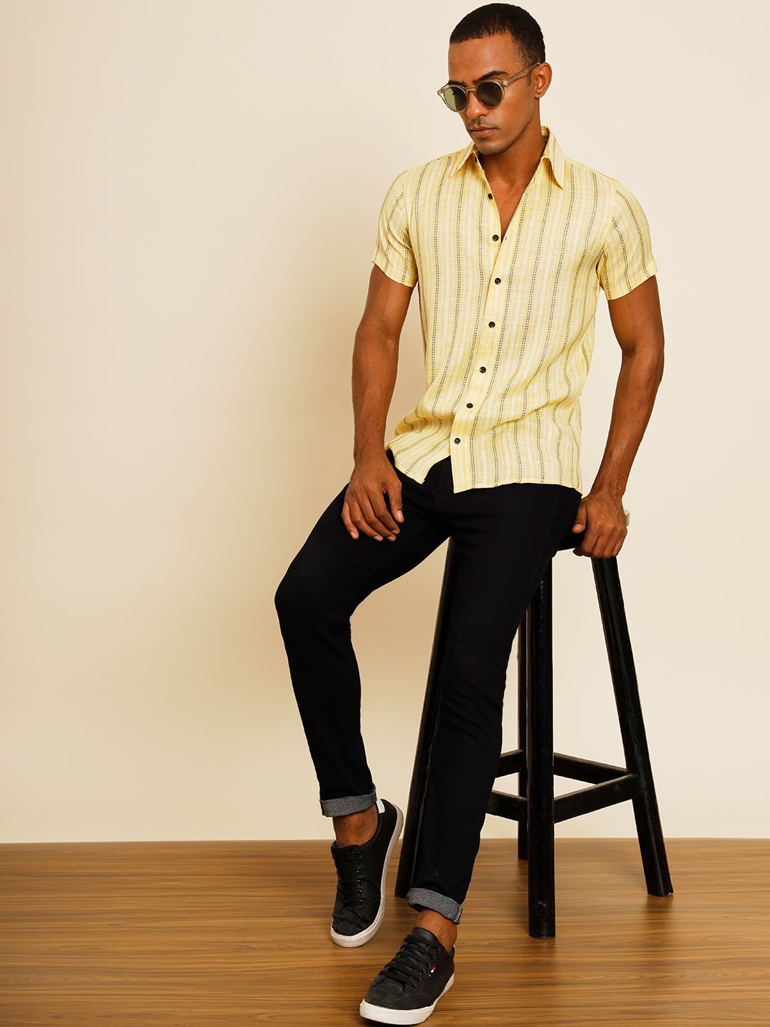 TANDUL Men Regular Fit Printed Built-up Collar Casual Shirt