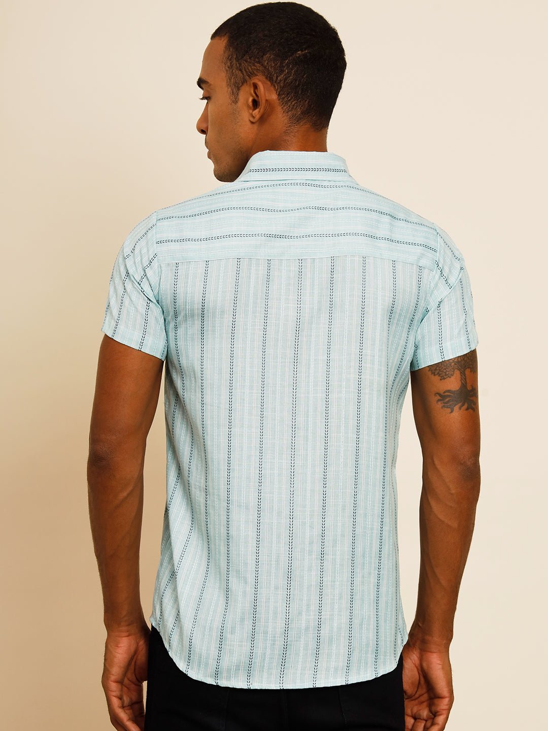 TANDUL Men Regular Fit Printed Built-up Collar Casual Shirt