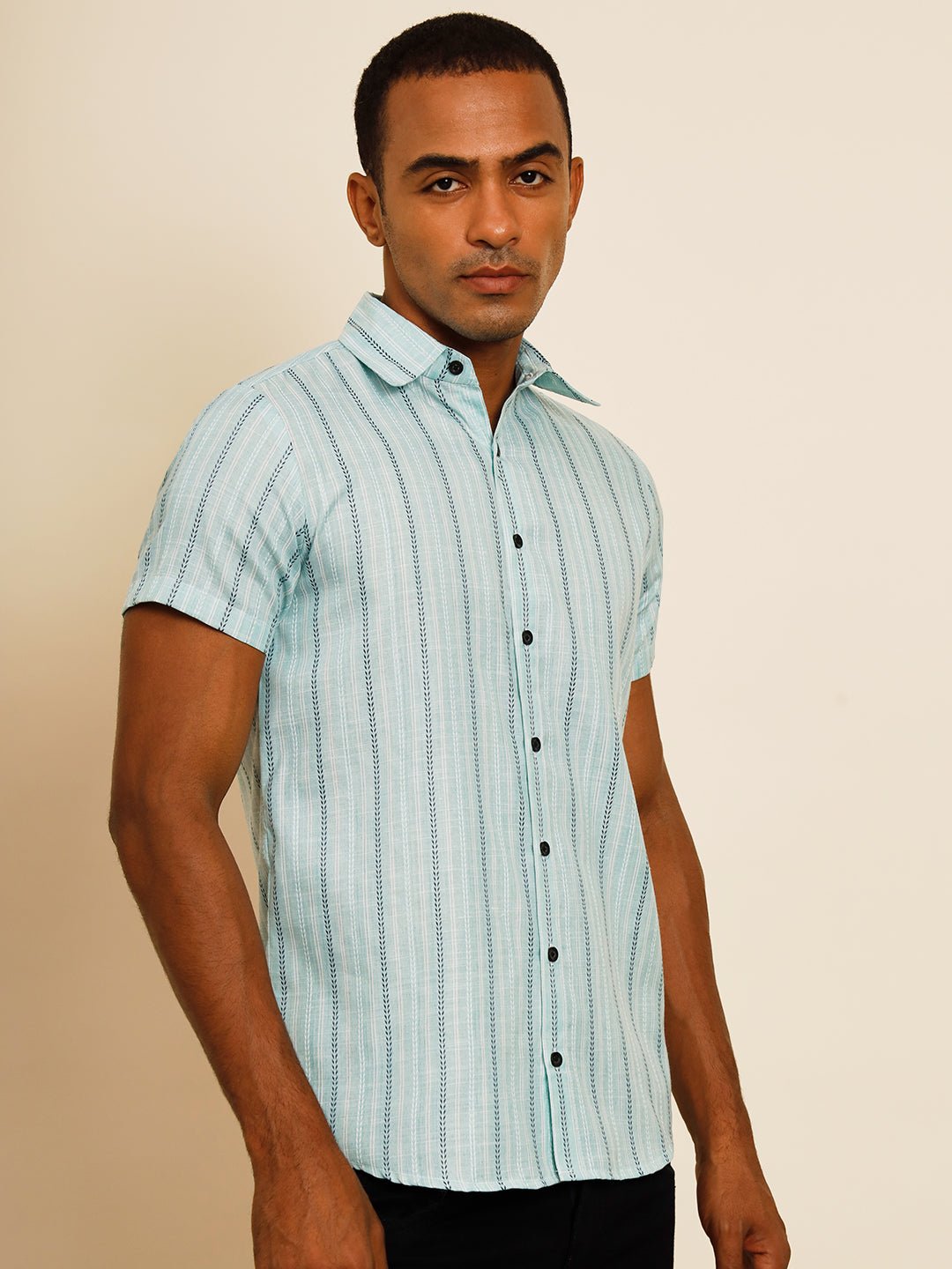 TANDUL Men Regular Fit Printed Built-up Collar Casual Shirt