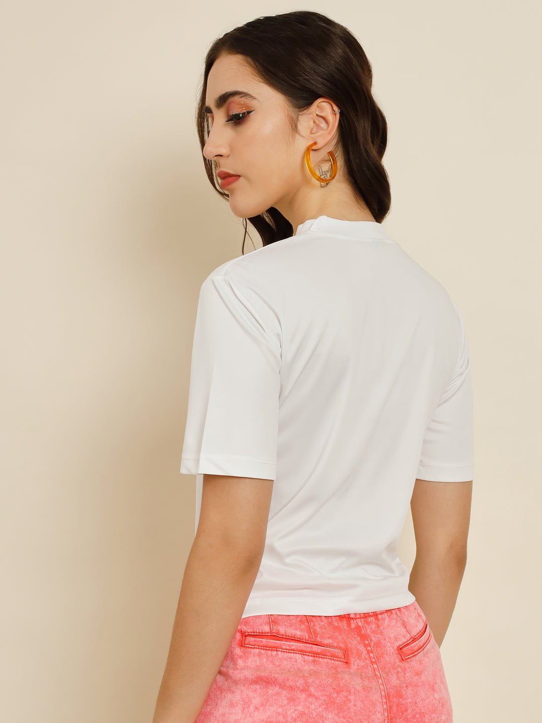 Stacked Flame Casual Printed Women Multicolor Top
