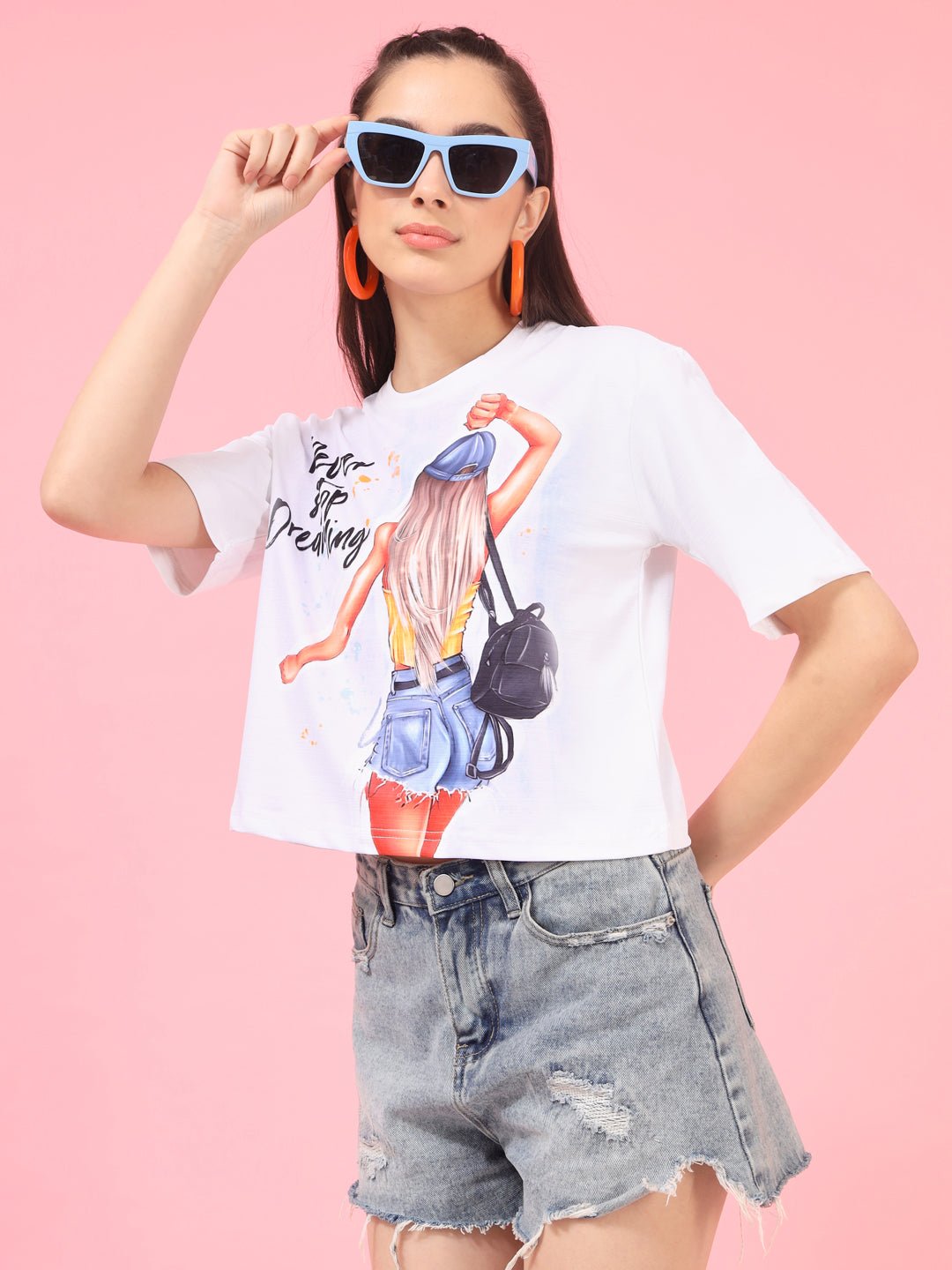 Stacked Flame Casual Printed Women Multicolor Top