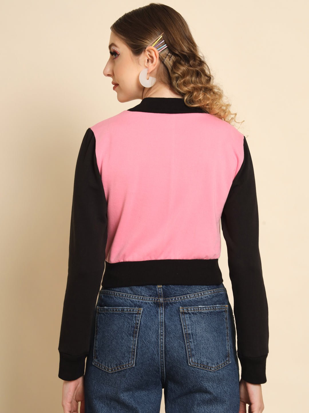 TANDUL Women Colorblock Casual Jacket