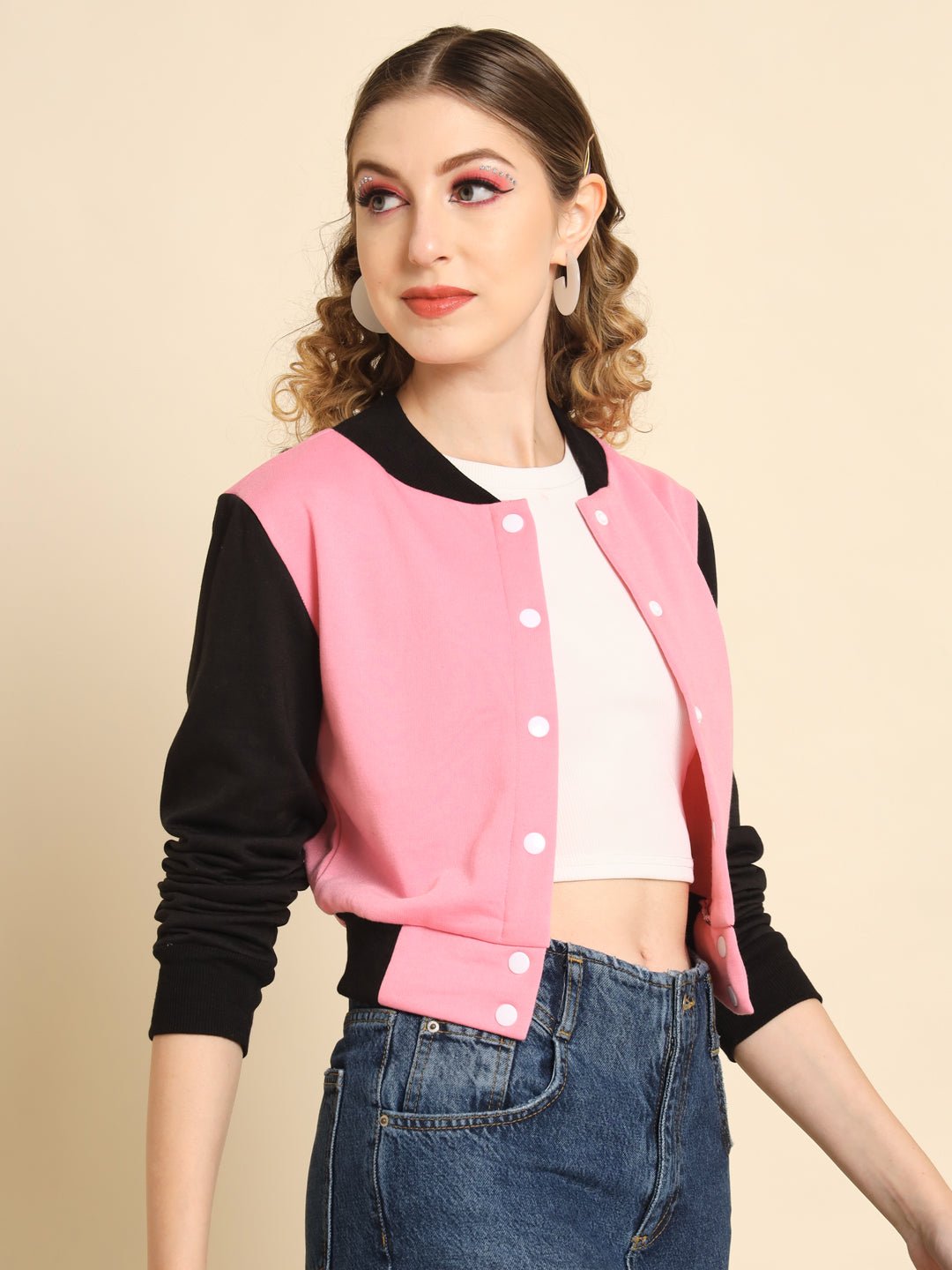 TANDUL Women Colorblock Casual Jacket