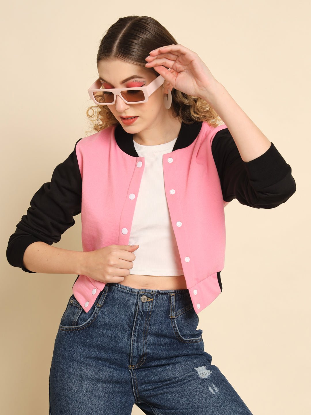 TANDUL Women Colorblock Casual Jacket