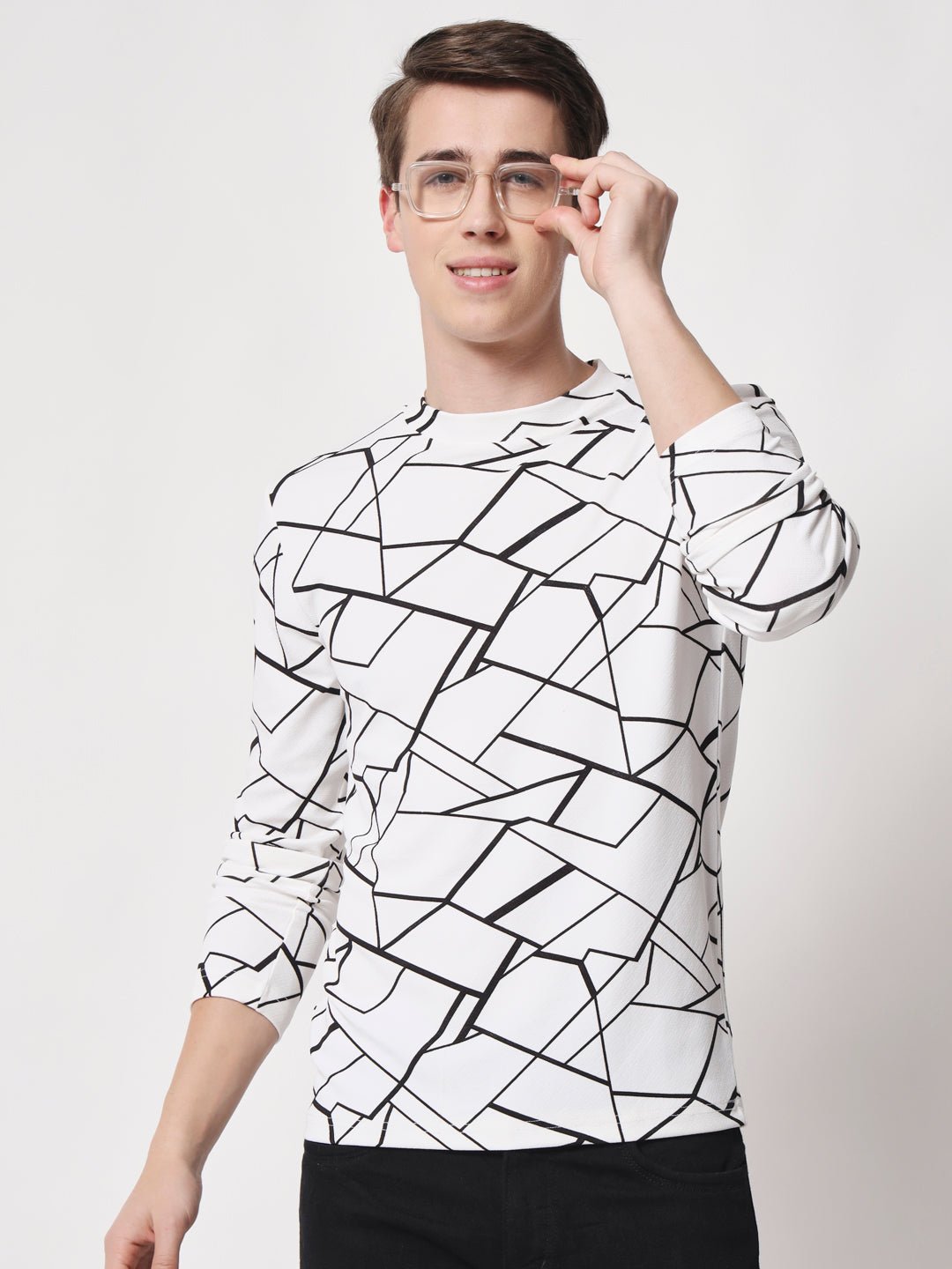 TANDUL Men Printed Round Neck Multicolor T-Shirt
