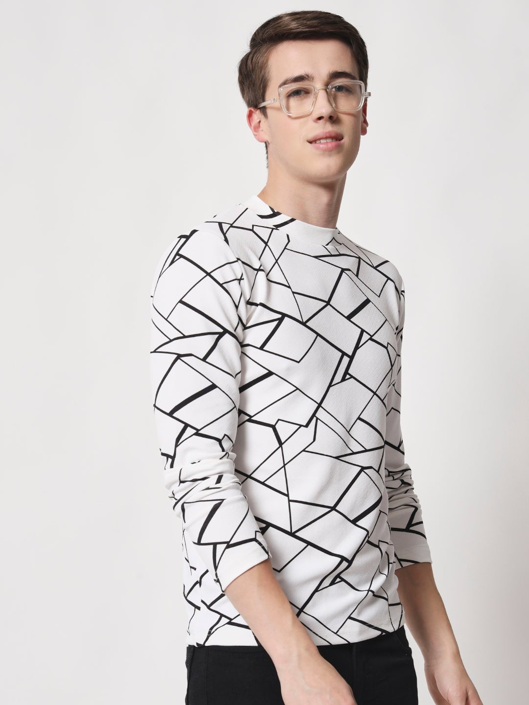 TANDUL Men Printed Round Neck Multicolor T-Shirt