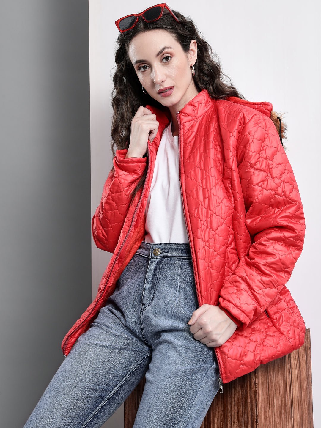 TANDUL Full Sleeve Solid Women Bomber Jacket