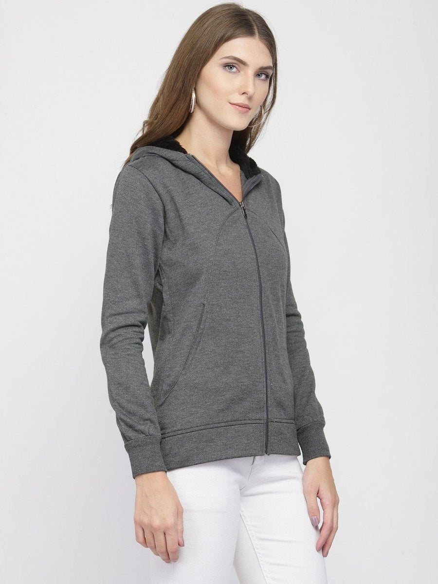 ZARVEY Full Sleeve Self Design Women Jacket