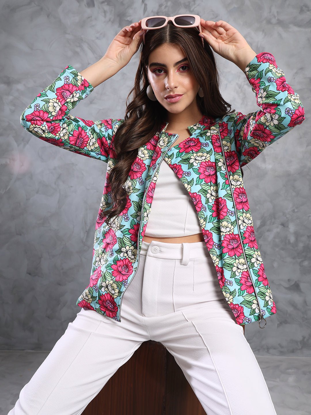 TANDUL Women Floral Print Tailored Jacket