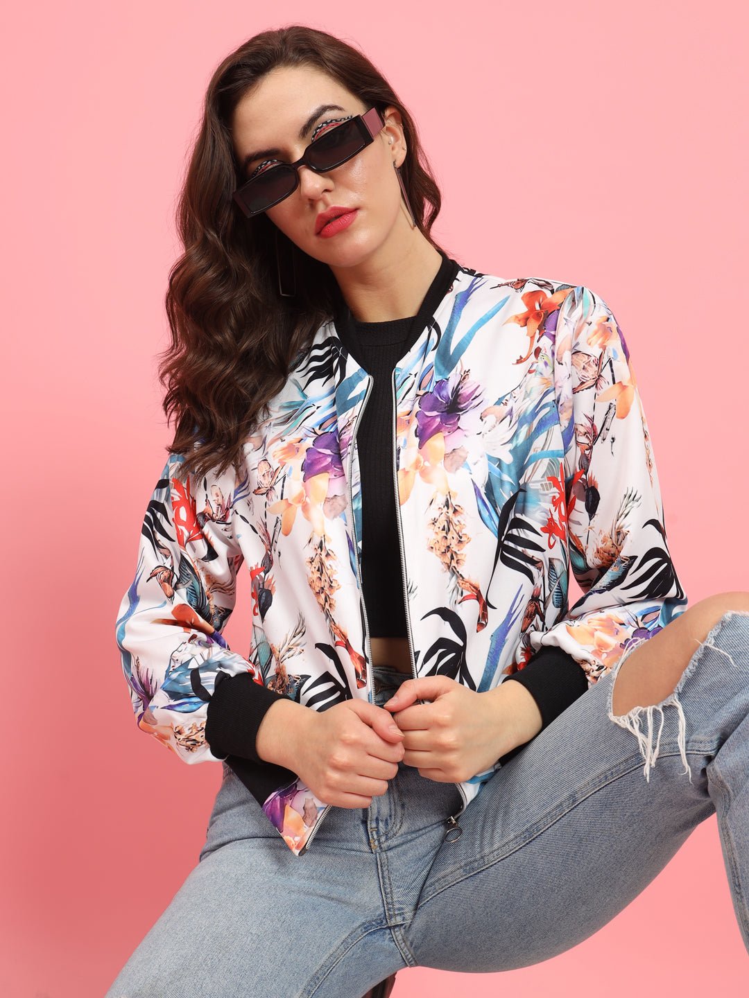 TANDUL Women Printed Casual Jacket