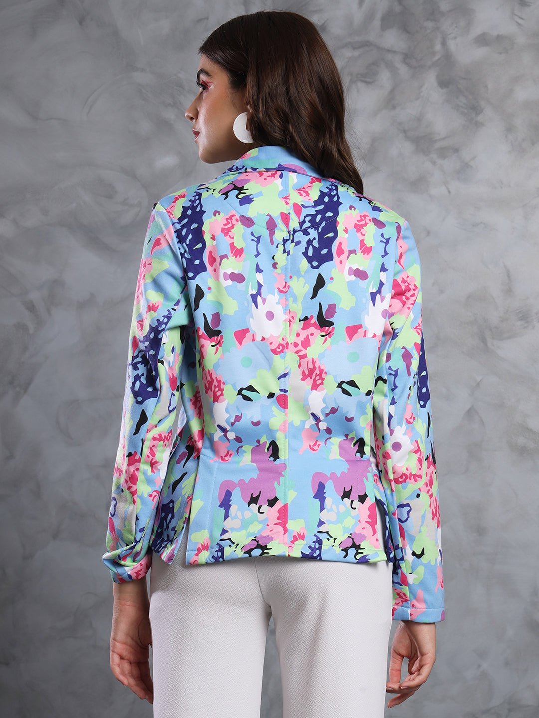 TANDUL FLEECE BLEND Printed Coat For Women