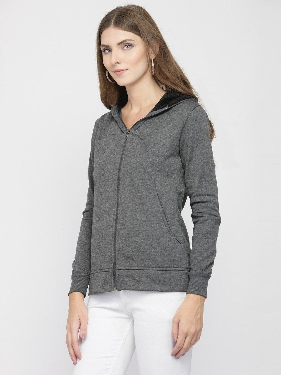 ZARVEY Full Sleeve Self Design Women Jacket