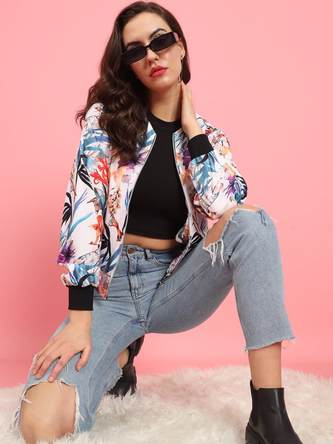 TANDUL Women Printed Casual Jacket