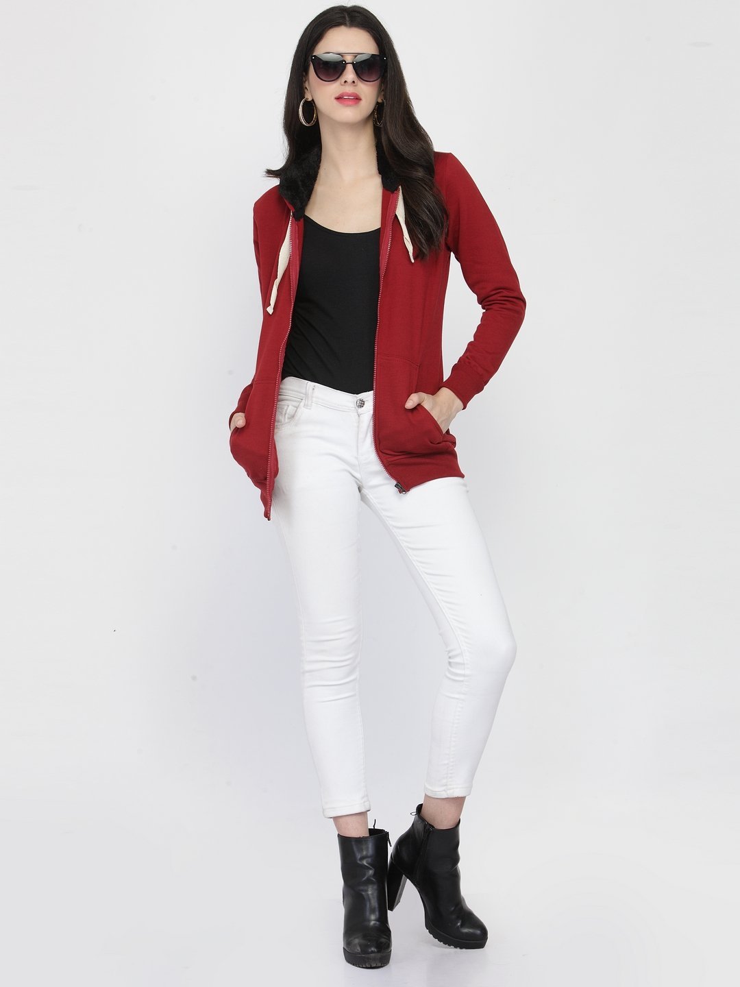 ZARVEY Full Sleeve Solid Women Jacket