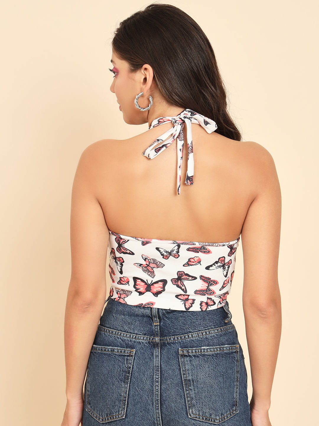Stacked Flame Casual Sleeveless Printed Women Multicolor Top