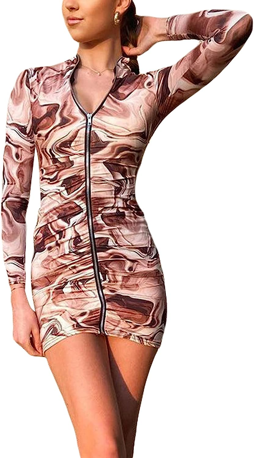Women Bodycon Multicolor Dress