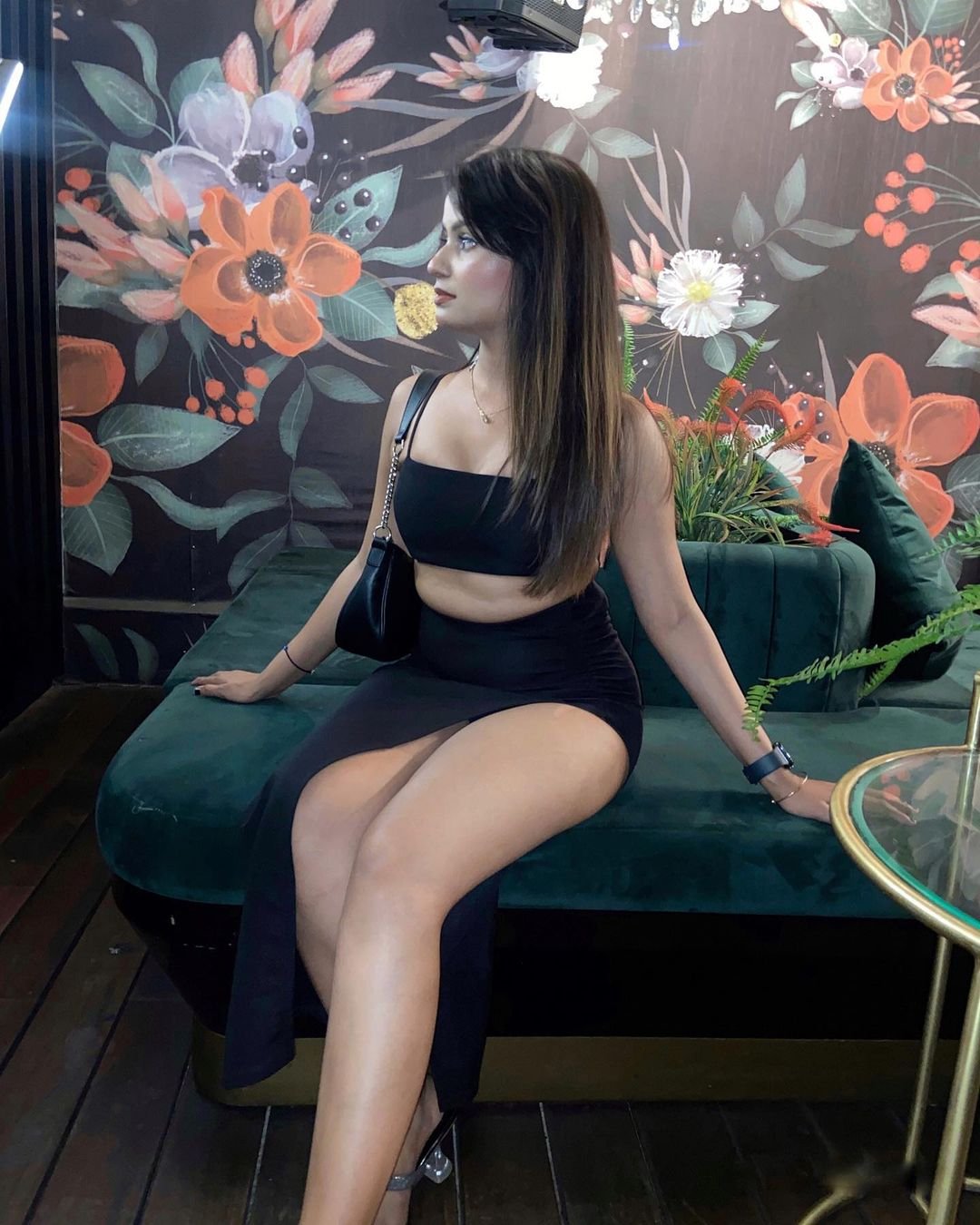 Stacked Flame Women Bodycon Black Dress