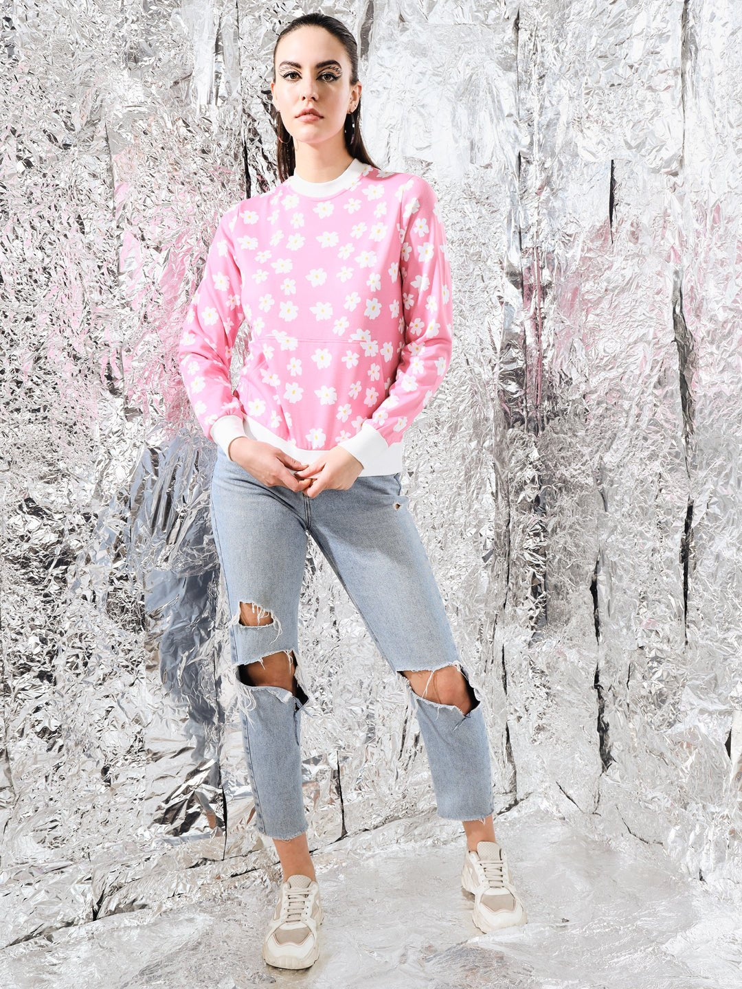 TANDUL Women Full Sleeve Printed Sweatshirt