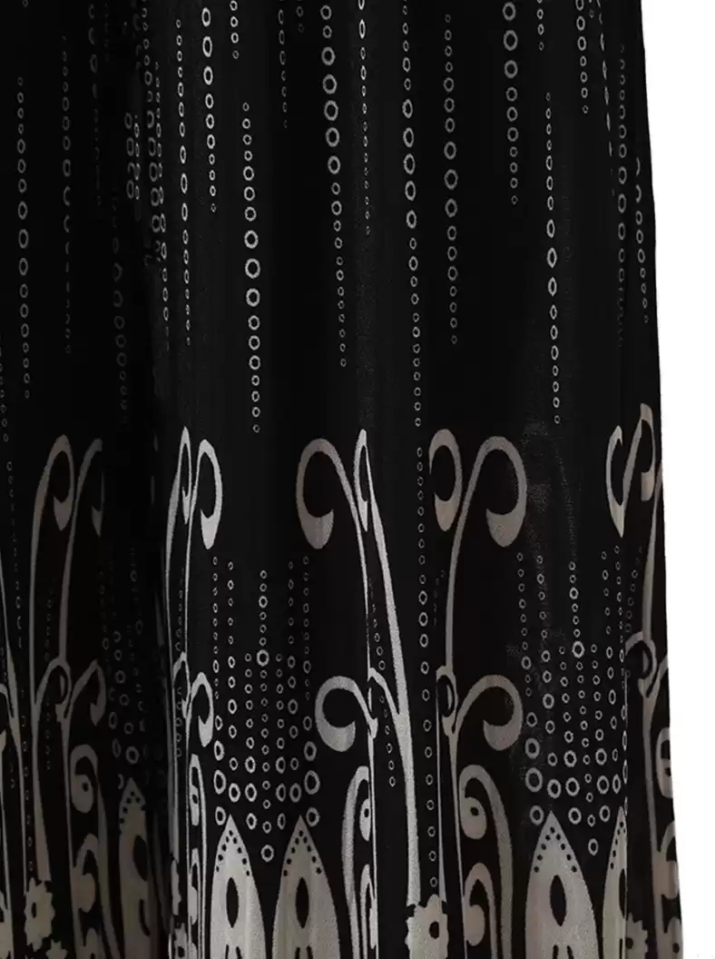 Stacked Flame Regular Fit Women Multicolor Viscose Blend Trousers