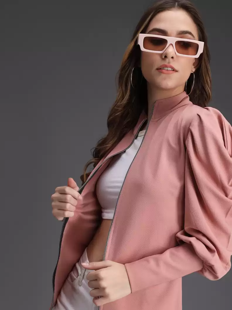 TANDUL Full Sleeve Solid Women Casual Jacket