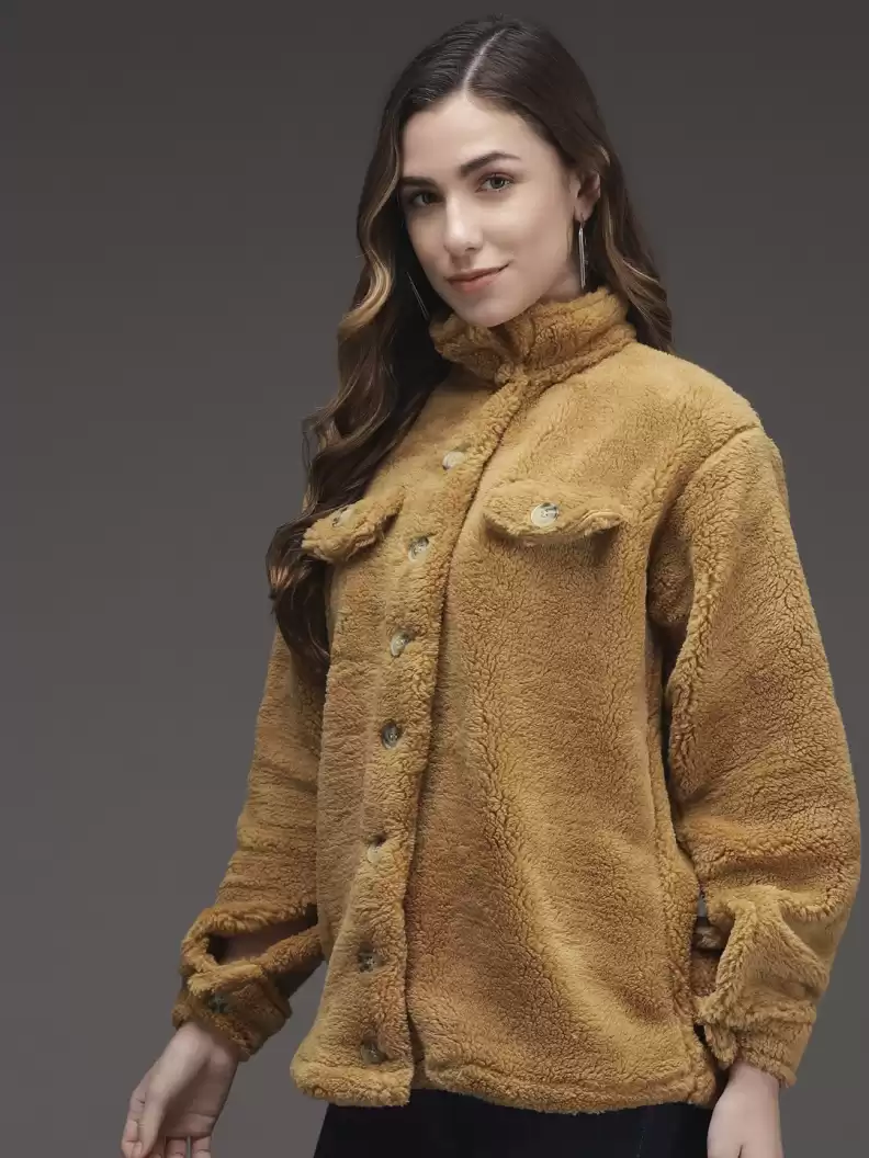 TANDUL Full Sleeve Solid Women Casual Jacket