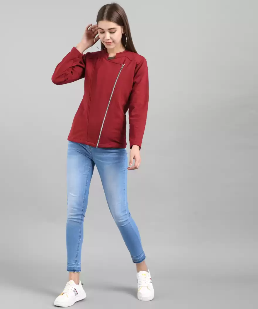 TANDUL Full Sleeve Solid Women Jacket