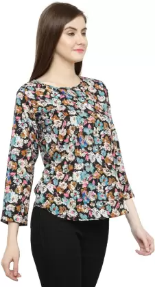 Casual Solid Women Multicolor Top
