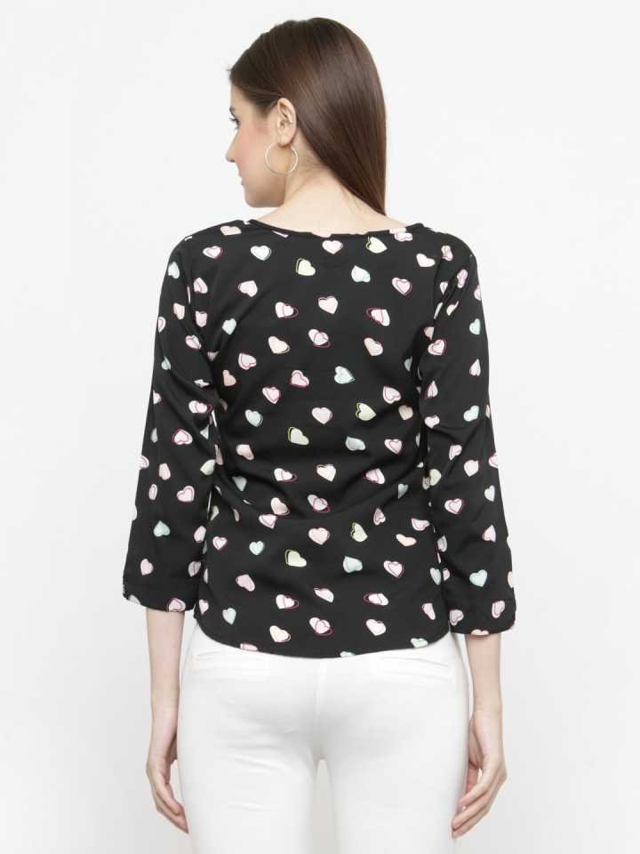 TANDUL Casual Regular Sleeves Printed Women Multicolor Top
