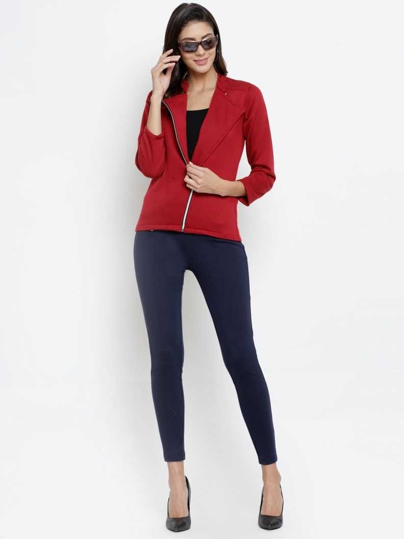 TANDUL Full Sleeve Solid Women Jacket Special price