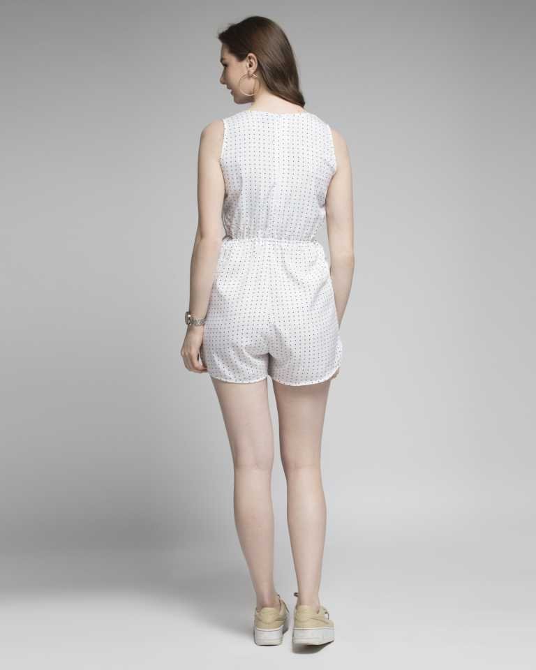 TANDUL Polka Print Women Jumpsuit