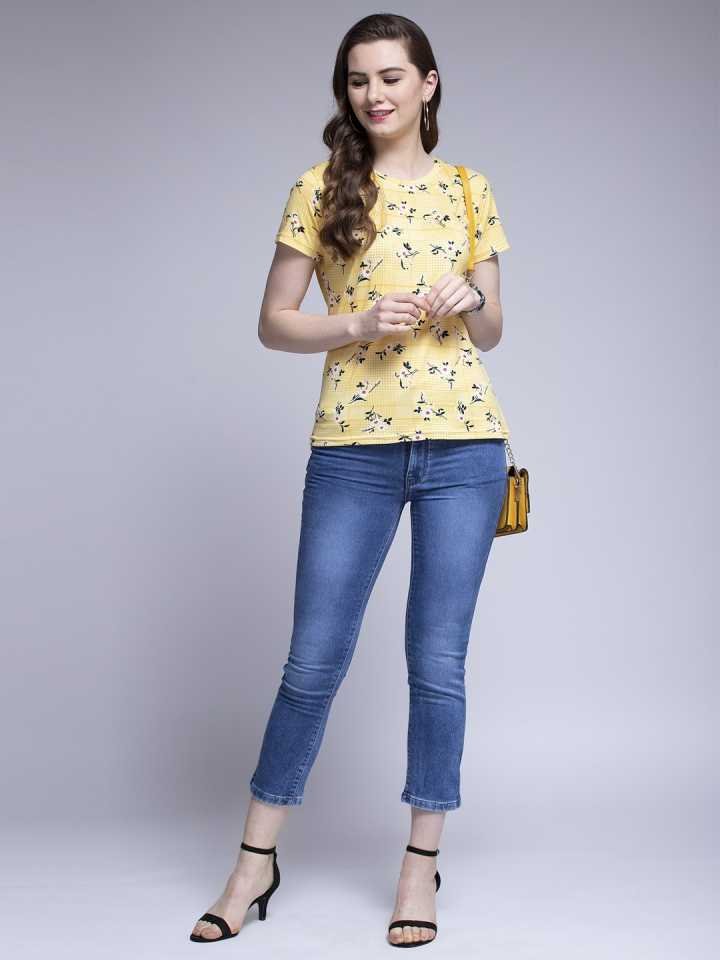 Casual Regular Sleeves Printed Women Multicolor Top
