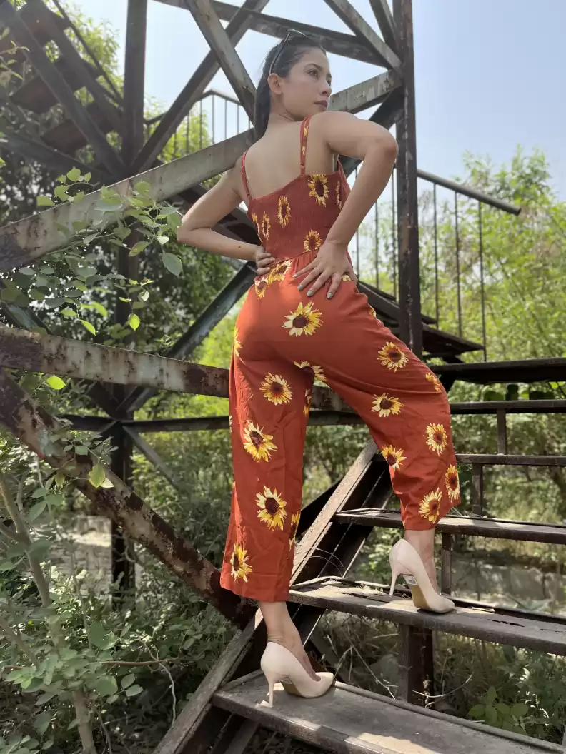 TANDUL Floral Print Women Jumpsuit