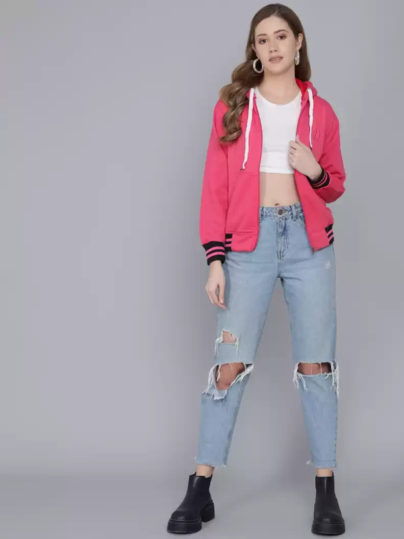 TANDUL Full Sleeve Solid Women Casual Jacket