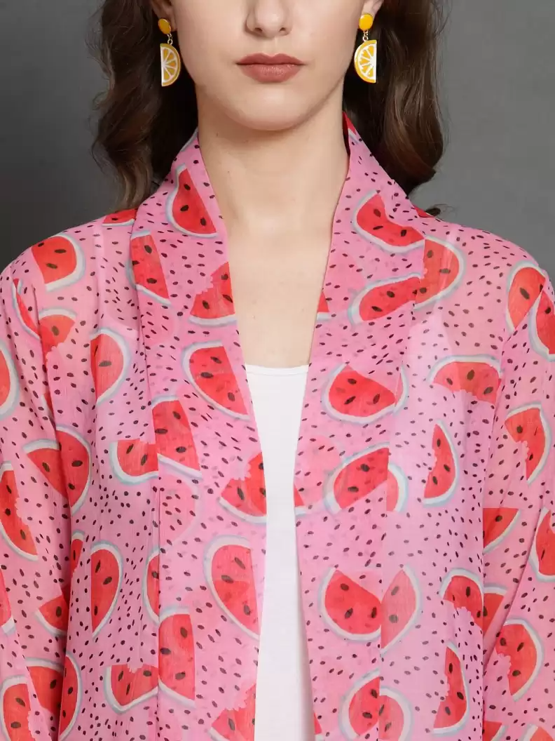 TANDUL Women 3/4th Sleeve Multicolor Shrug