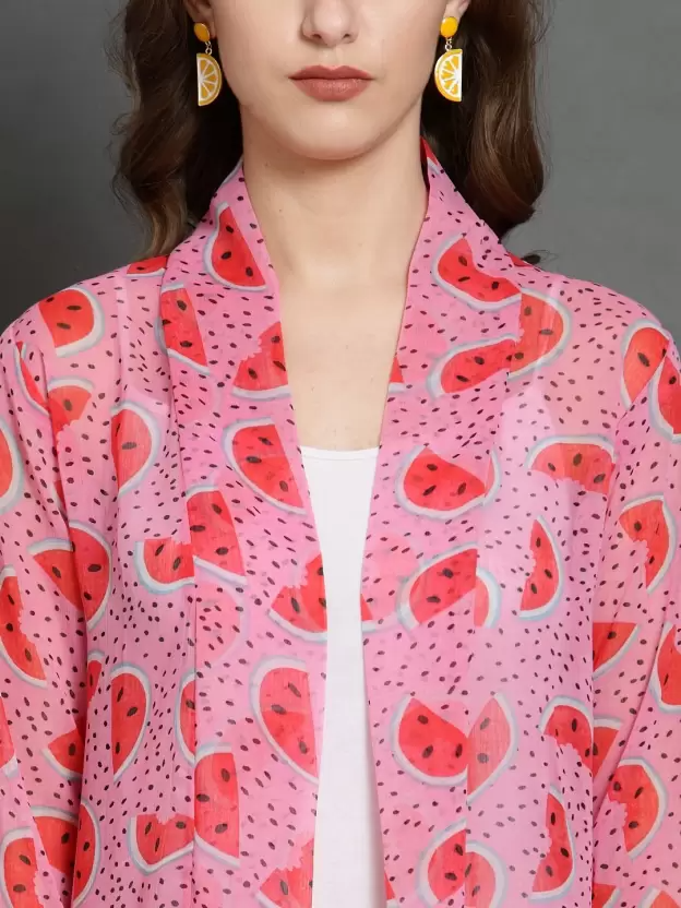 TANDUL Women Full Sleeve Multicolor Shrug