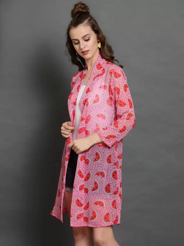 TANDUL Women Full Sleeve Multicolor Shrug