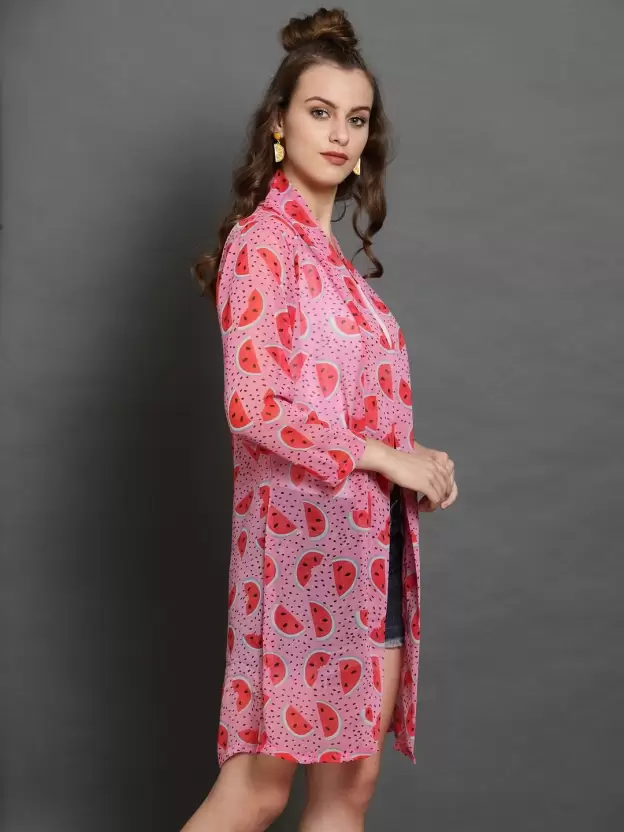 TANDUL Women Full Sleeve Multicolor Shrug