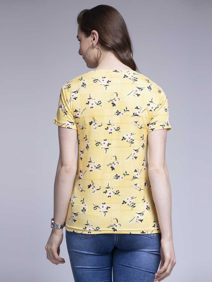 Casual Regular Sleeves Printed Women Multicolor Top