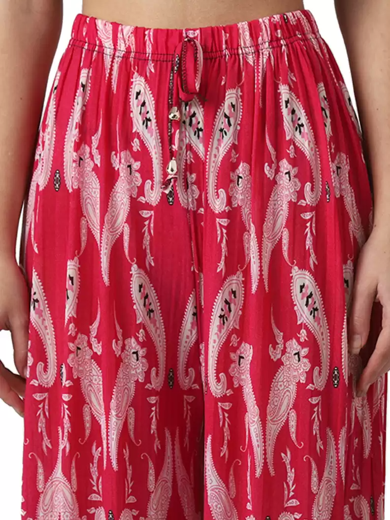 TANDUL Regular Fit Women Multicolor Viscose Blend Trousers