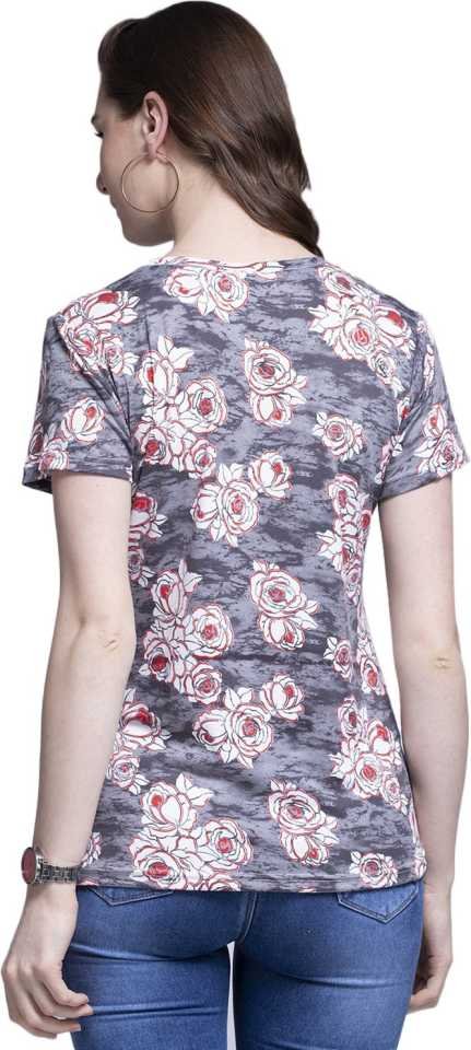 TANDUL Casual Regular Sleeves Floral Print Women Multicolor Top